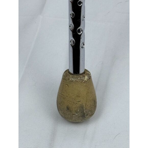 VTG Chrome with Rubber Tips Twirling Baton 26" Marching Band - Picture 4 of 10